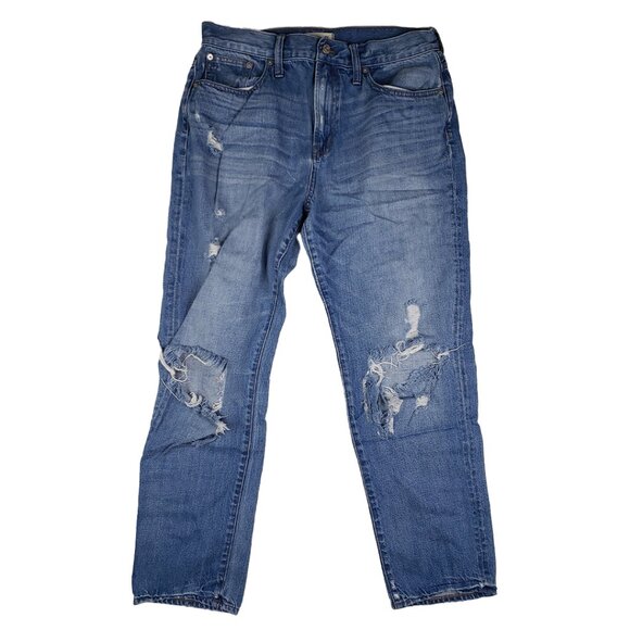 Madewell The Perfect Vintage Jean in Chet Wash: Distressed Edition Size 32 Rigid - Picture 3 of 16